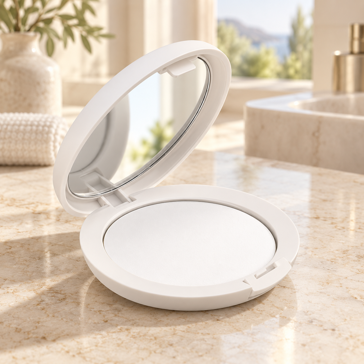 Poudre compacte matifiante effet soie Deliplus
