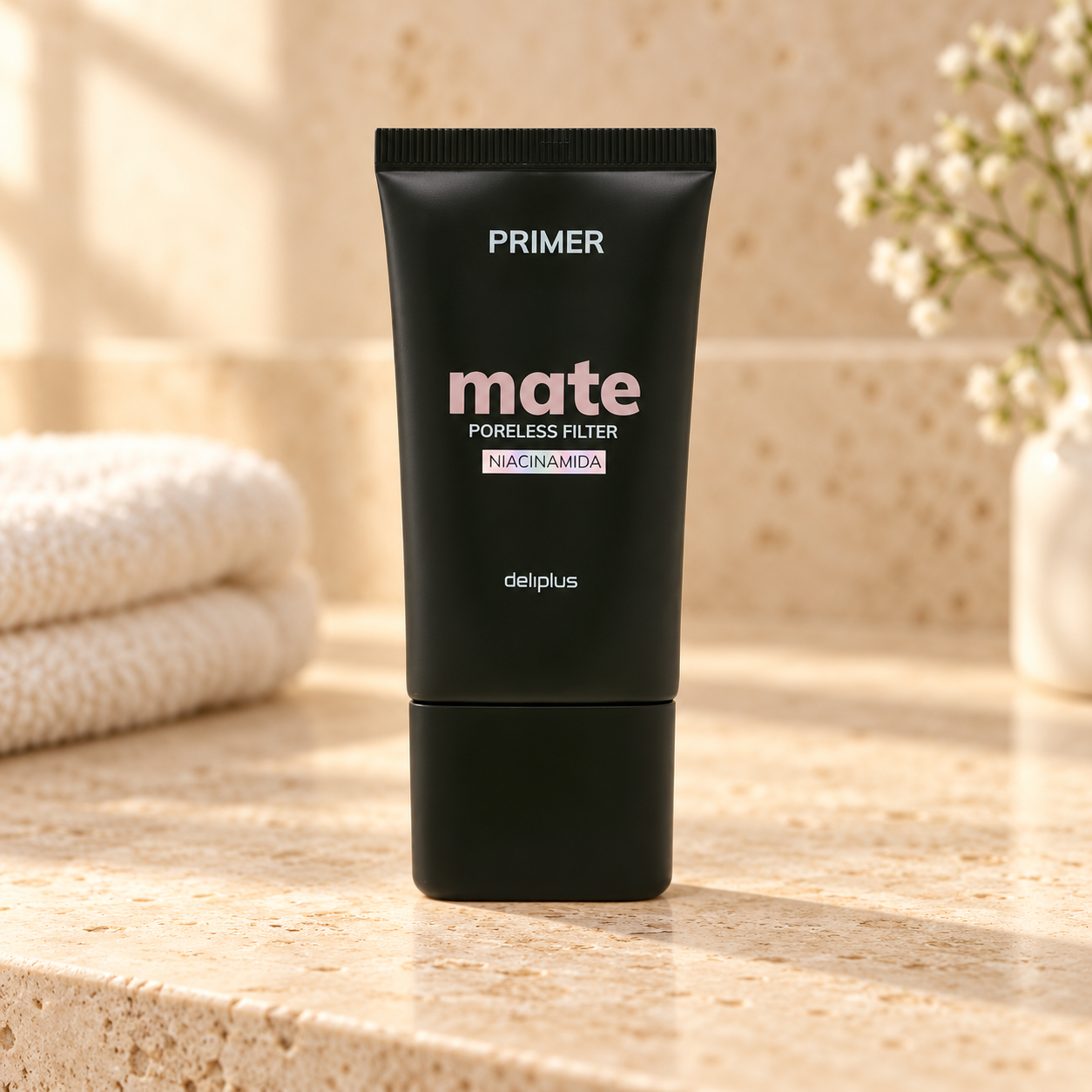 Base de maquillage mate Deliplus à la niacinamide