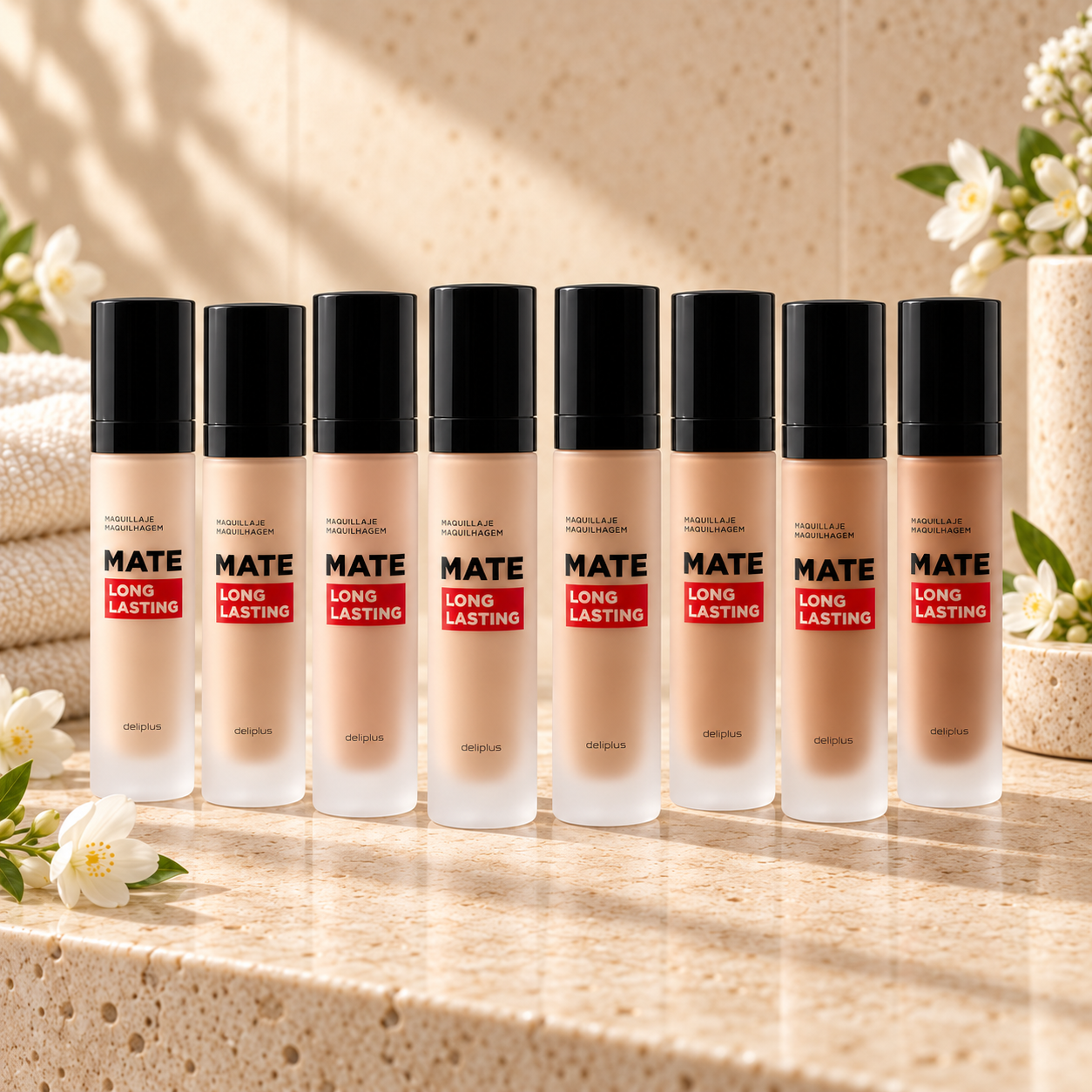 Fond de teint fluide mat Long Lasting Deliplus