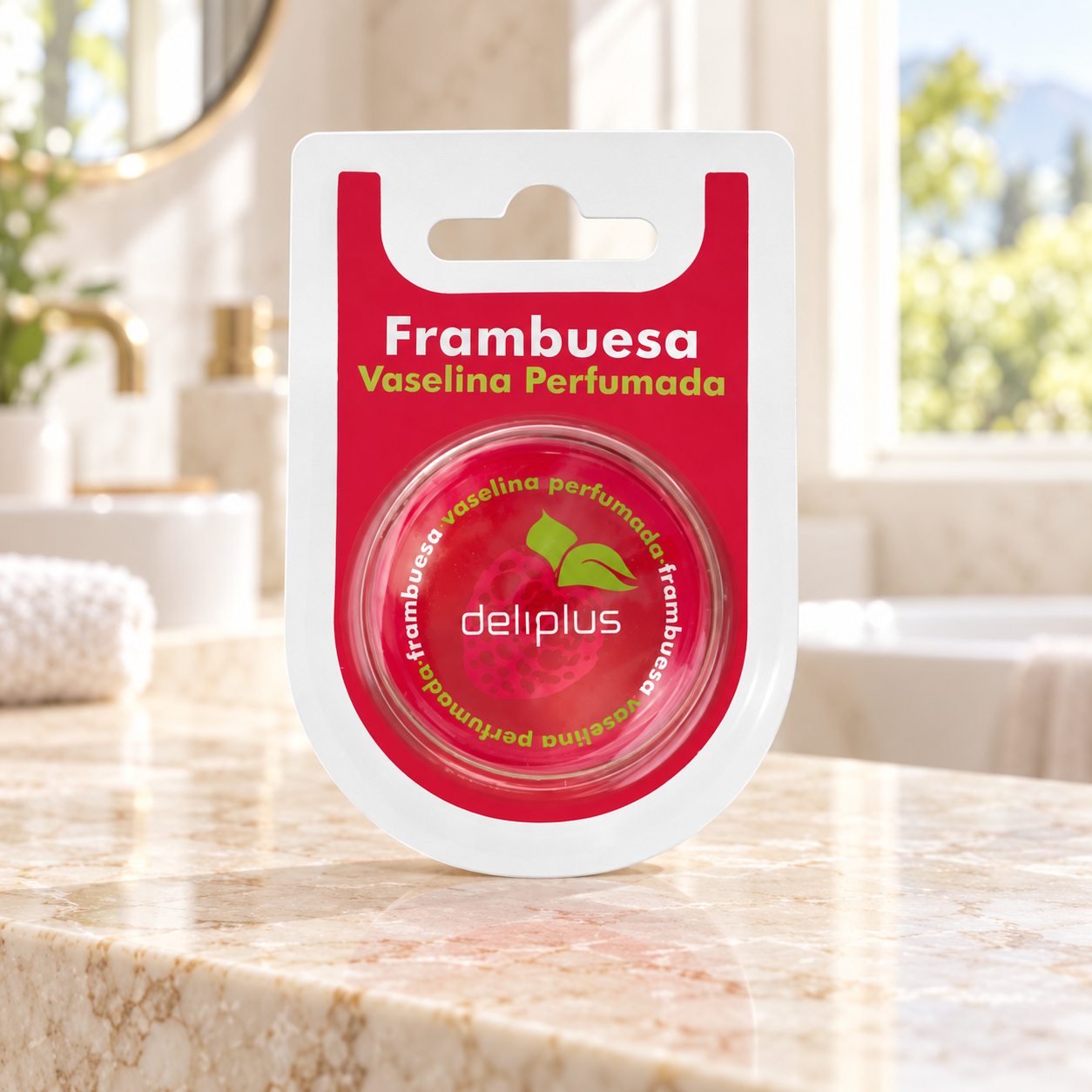 Vaseline parfumée pour les lèvres Deliplus à la framboise