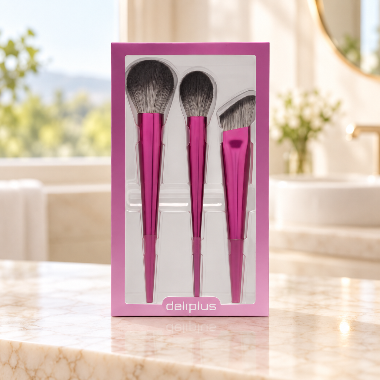 Kit de pinceaux visage Deliplus
