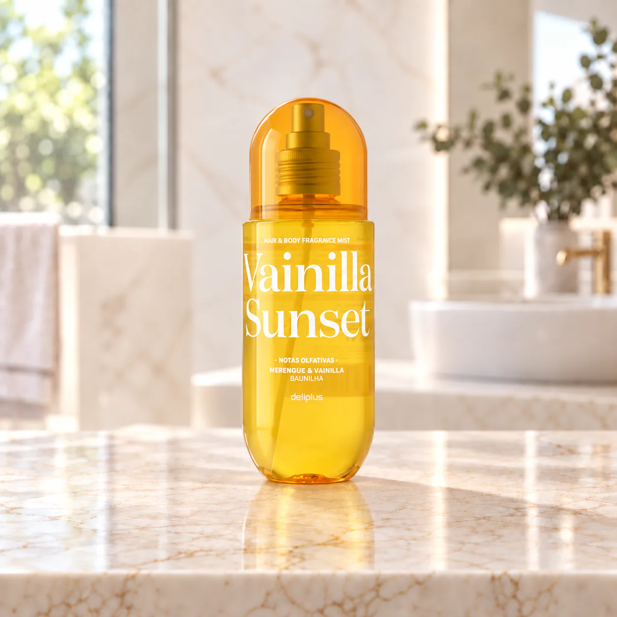 Brume parfumée Vainilla Sunset Deliplus pour cheveux et corps