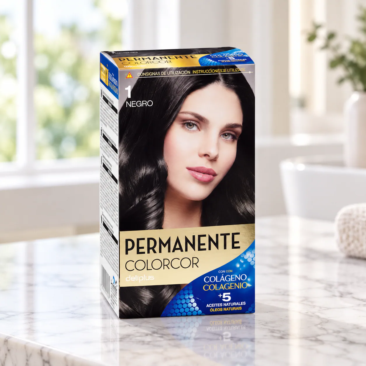 Coloration permanente Colorcor 1 Noir Deliplus