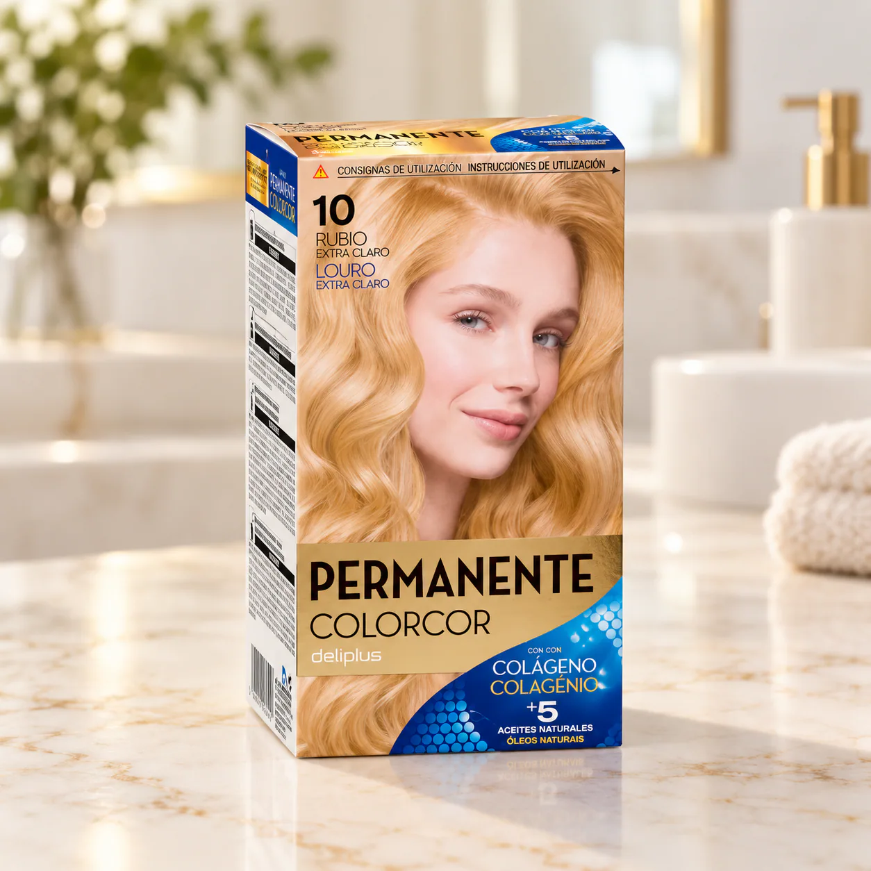 Coloration permanente Colorcor 10 Blond extra-clair Deliplus