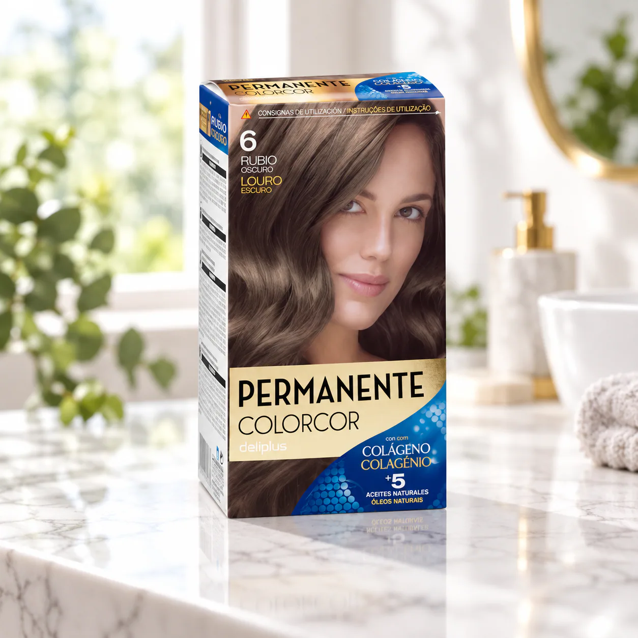 Coloration permanente Colorcor 6 Blond foncé Deliplus