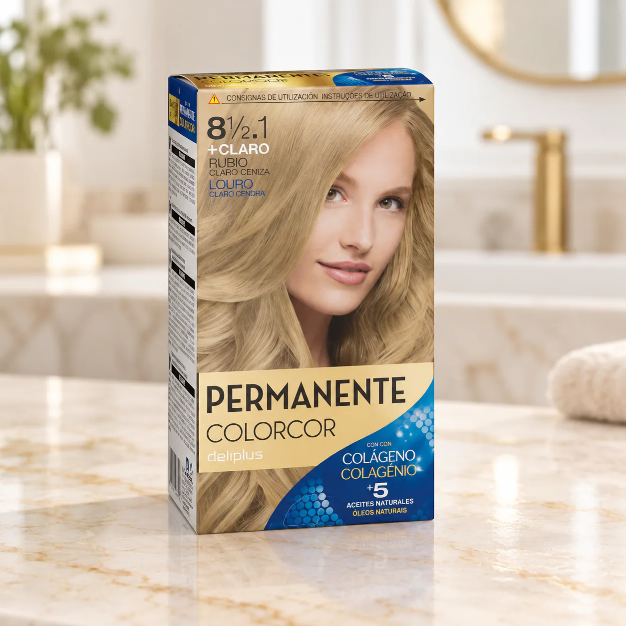 Coloration permanente Colorcor 8½.1 Blond clair cendré Deliplus