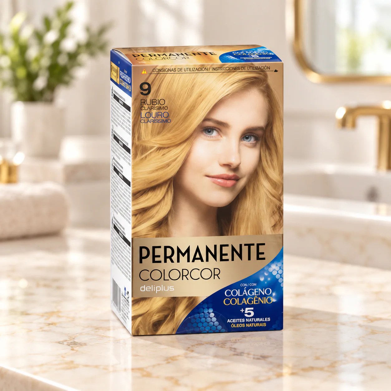 Coloration permanente Colorcor 9 Blond très clair Deliplus