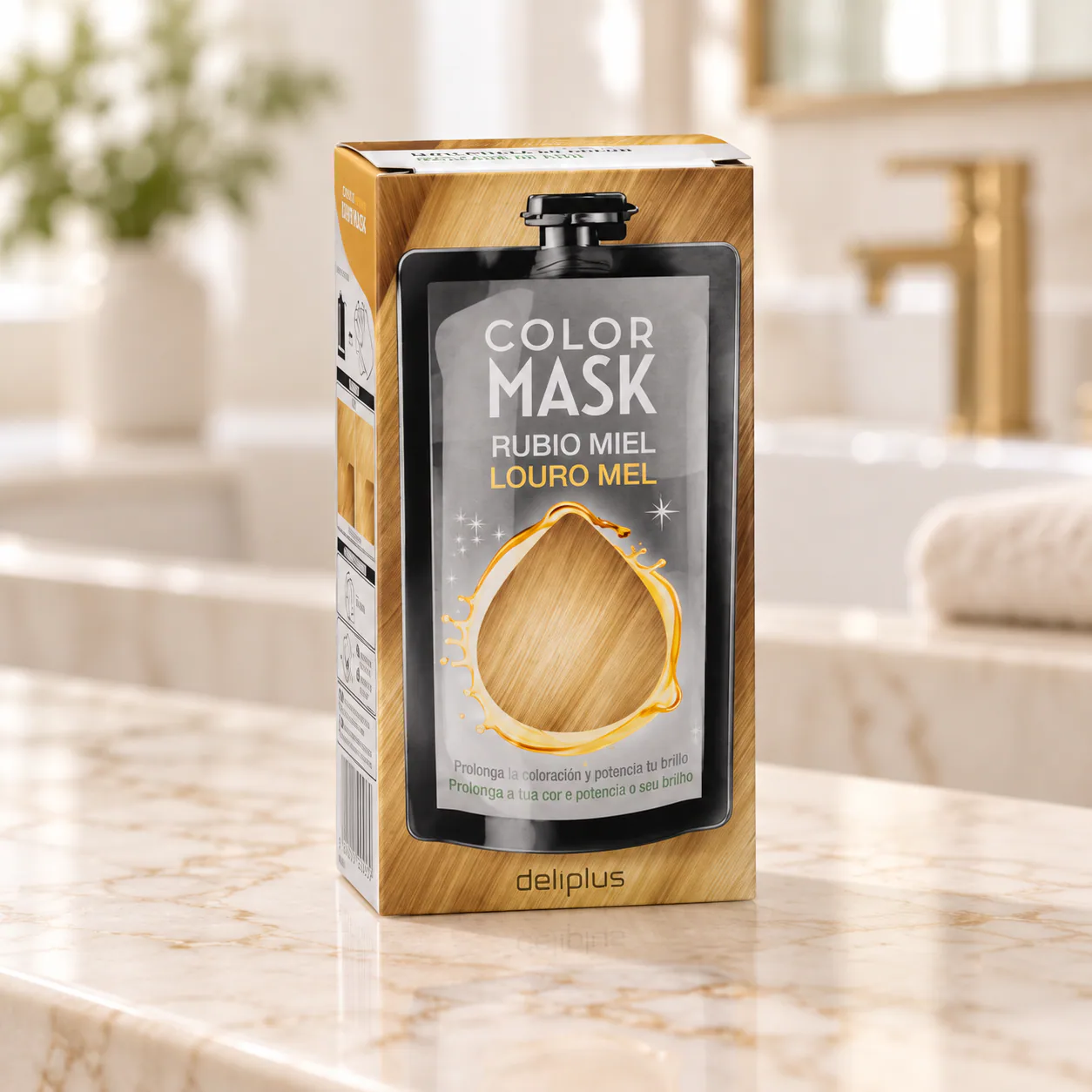 Masque colorant Color Mask Blond miel Deliplus