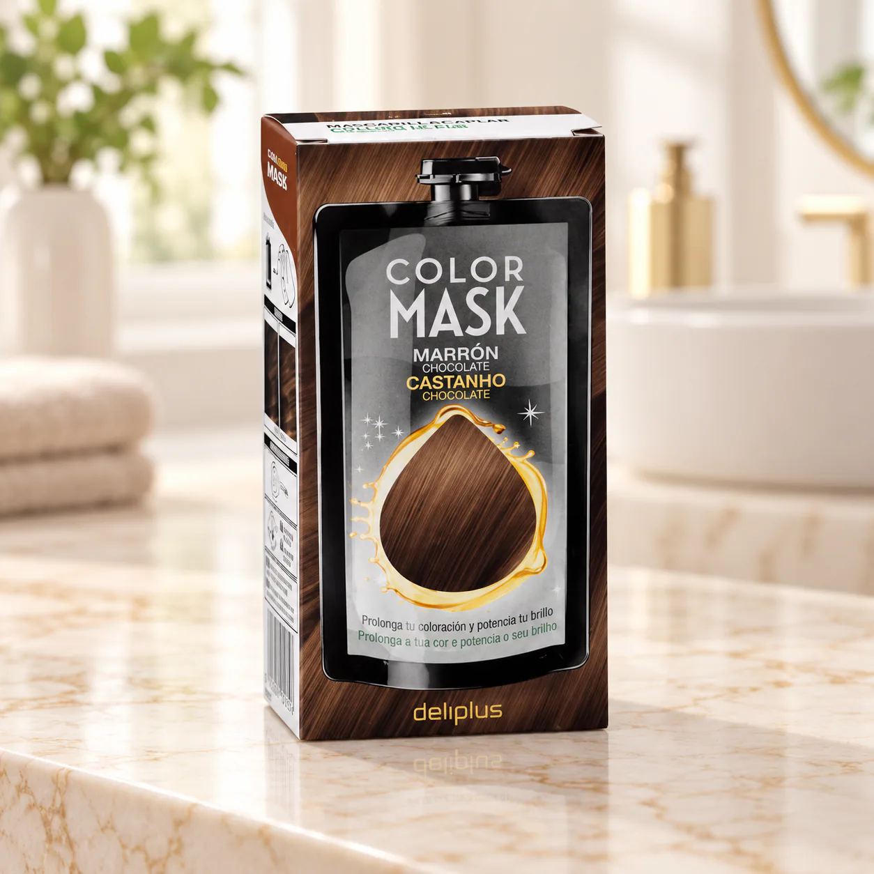 Masque colorant Color Mask Chocolat Deliplus