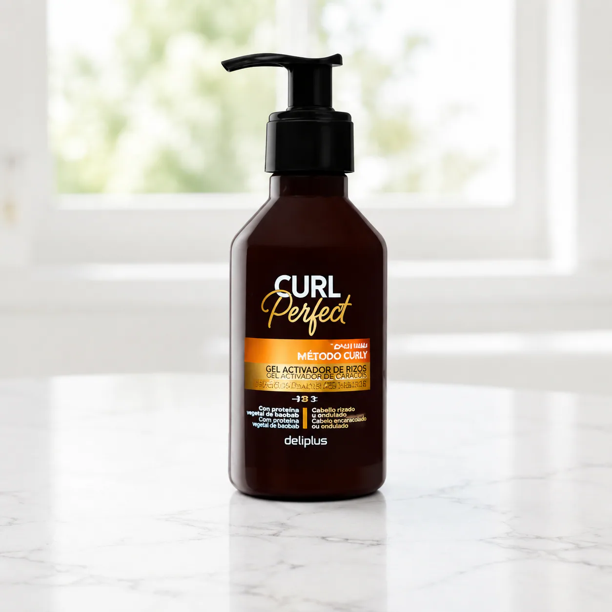 Gel activateur de boucles Curl Perfect fixation 3 adapté à la méthode Curly Deliplus