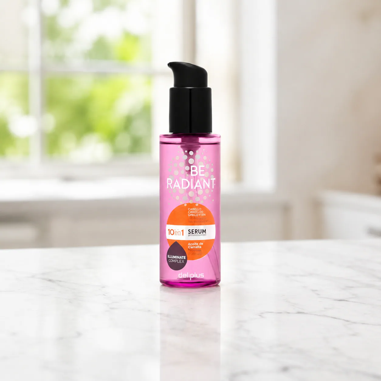 Sérum illuminateur Be Radiant 10-en-1 à l’huile de camélia pour cheveux ternes Deliplus
