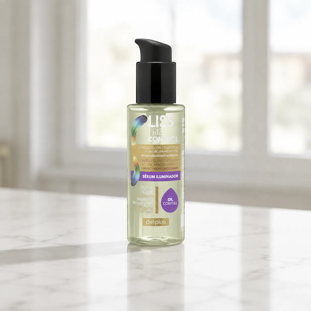 Sérum illuminateur Liss Frizz Control avec protection thermique Deliplus