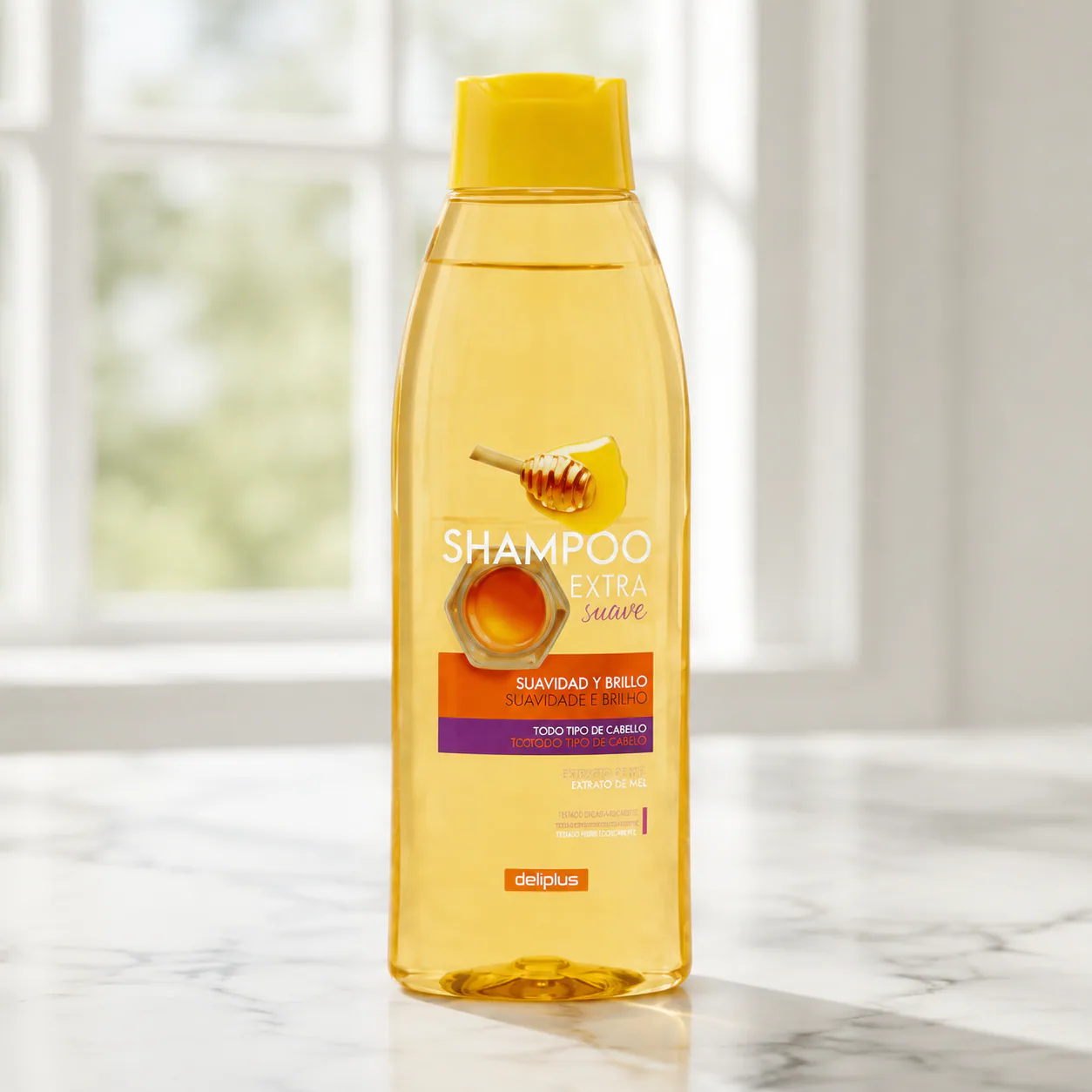 Shampooing extra doux à l’extrait de miel pour tous types de cheveux Deliplus