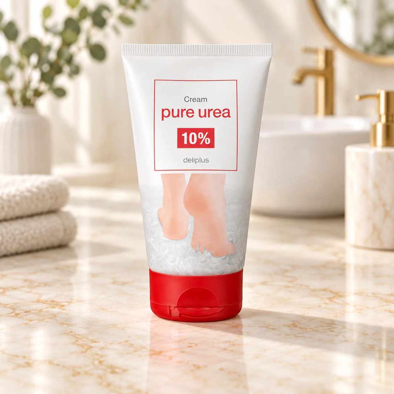 Crème pieds à l’urée pure 10 % Deliplus