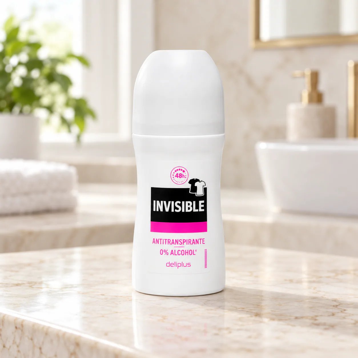 Déodorant roll-on Invisible Deliplus