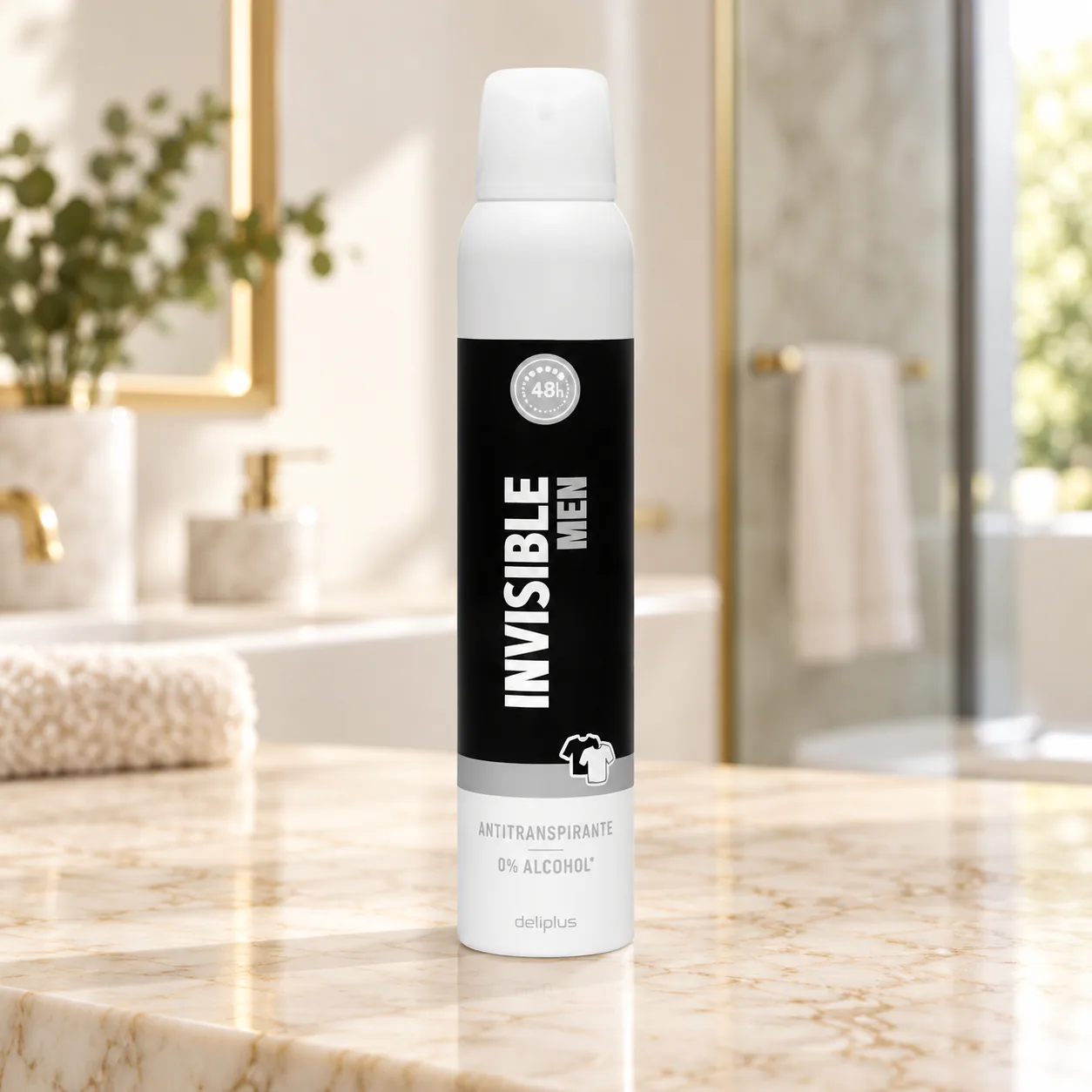 Déodorant spray Invisible Men Deliplus