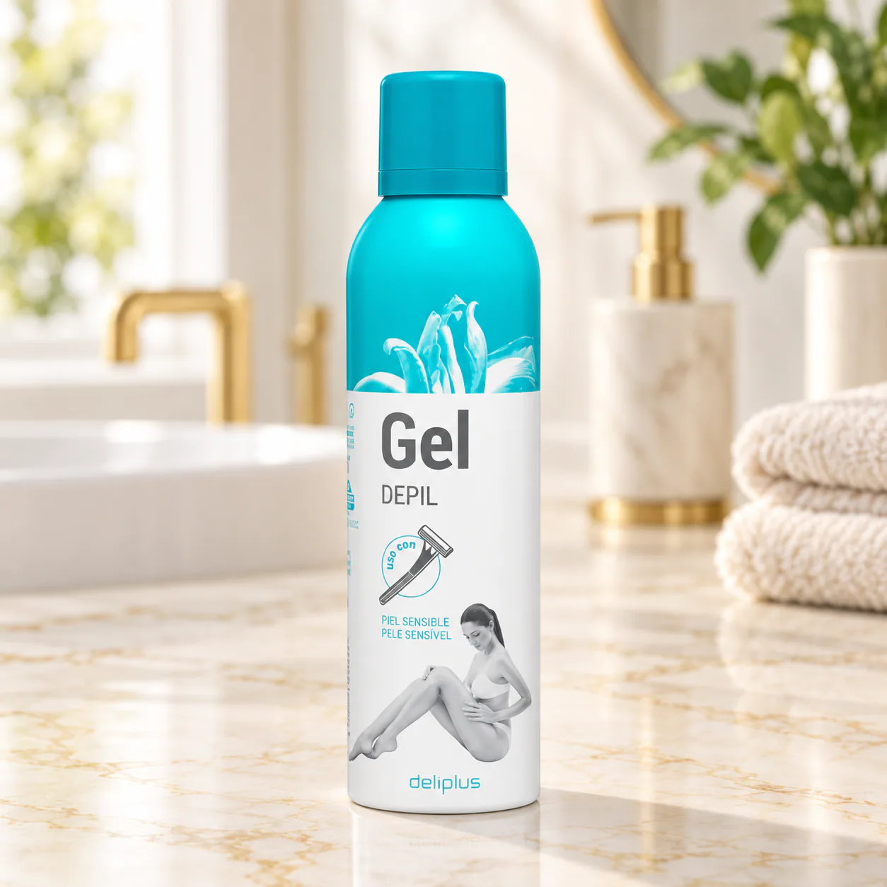 Gel de rasage pour peaux sensibles Deliplus