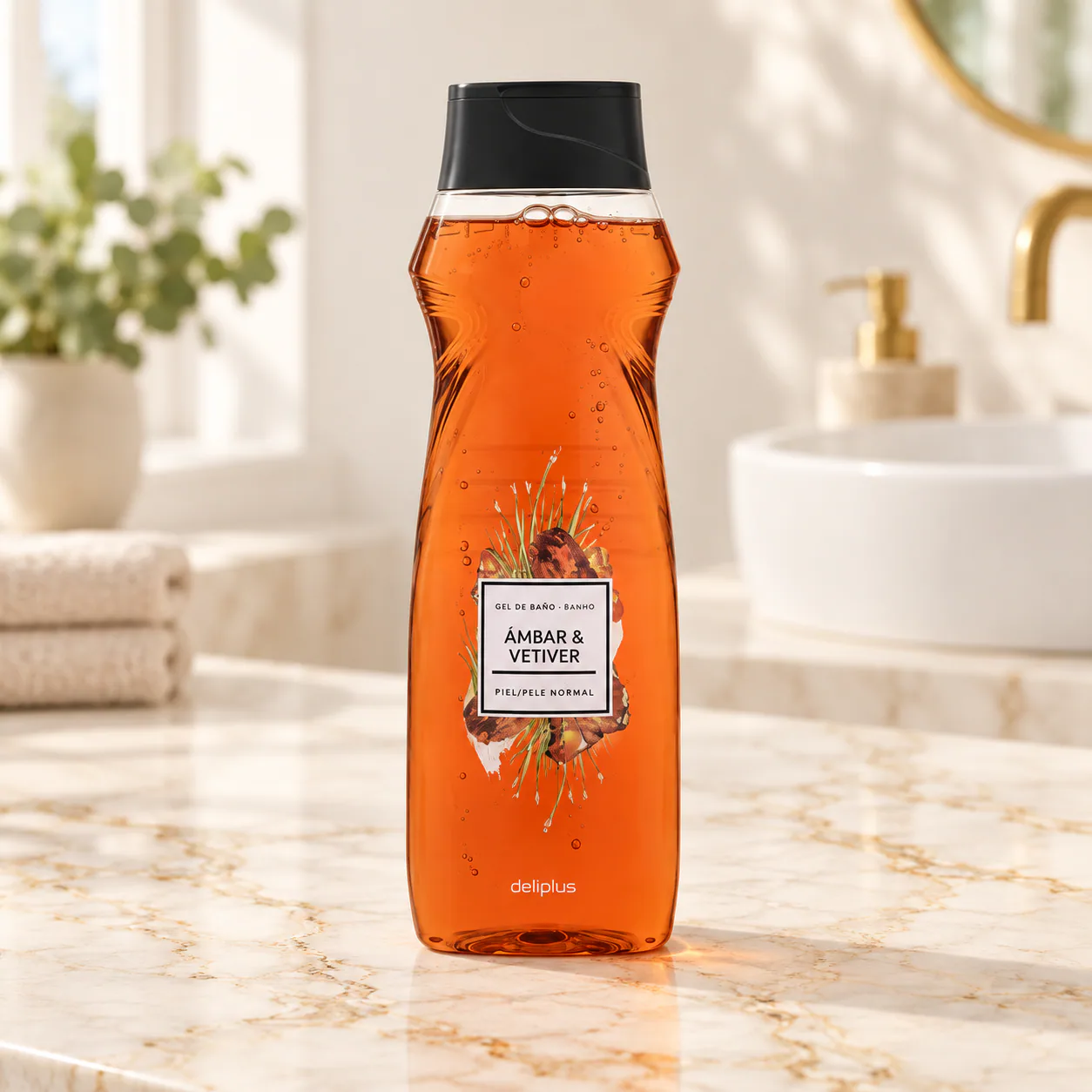 Gel douche ambre et vétiver Deliplus