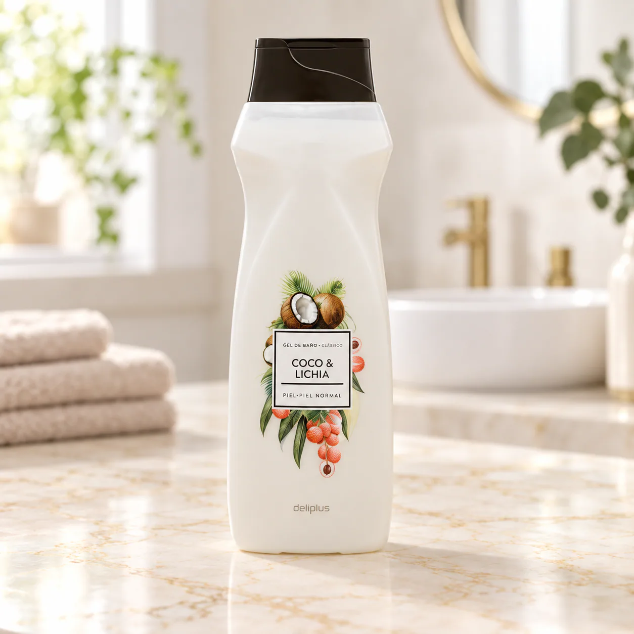 Gel douche coco et litchi Deliplus