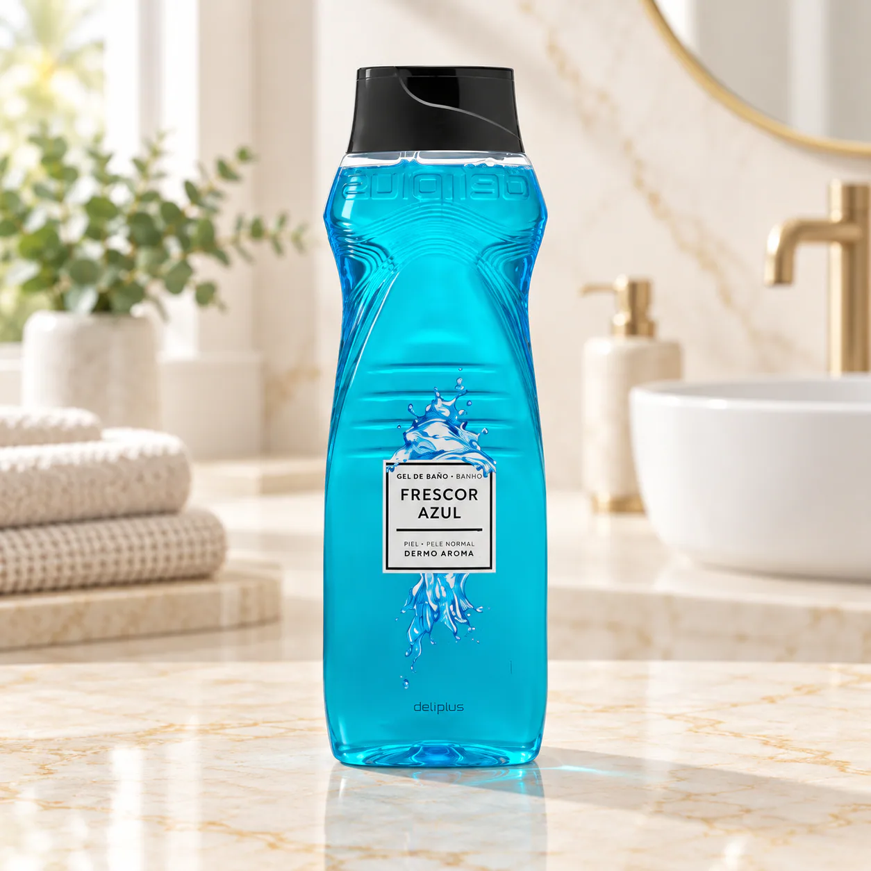 Gel douche Fraîcheur bleue Deliplus