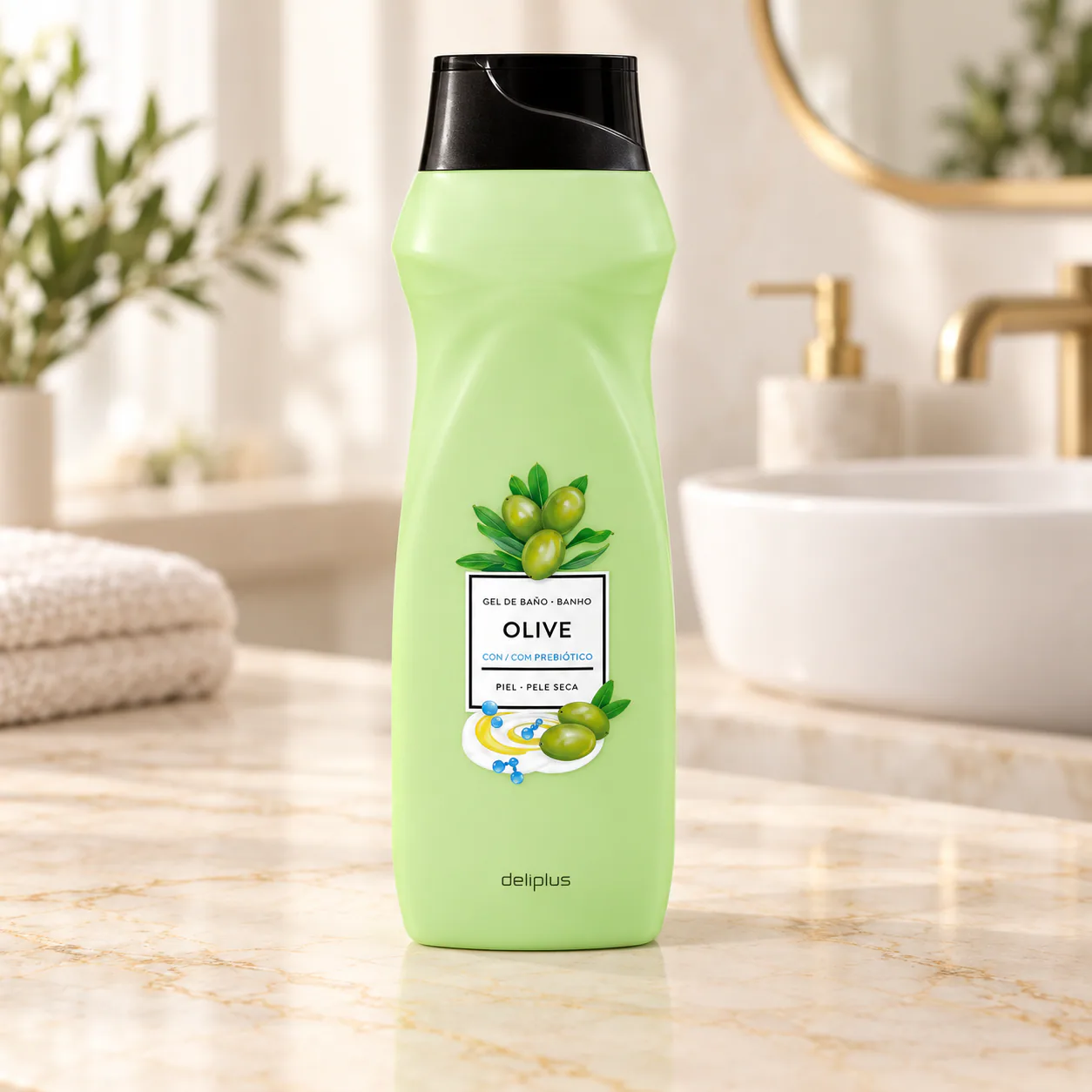 Gel douche à l’olive Deliplus