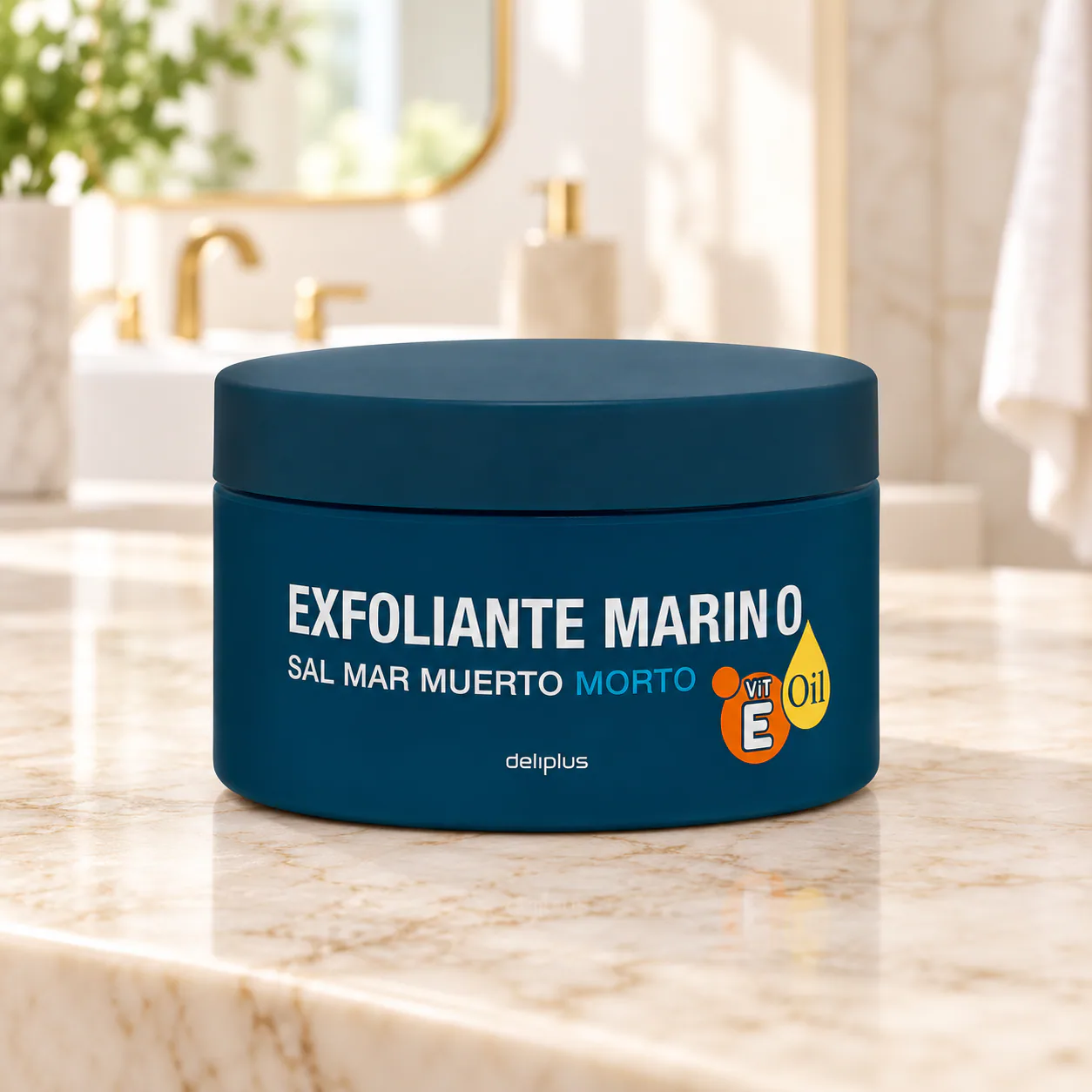 Exfoliant corporel marin Deliplus au sel de la mer Morte