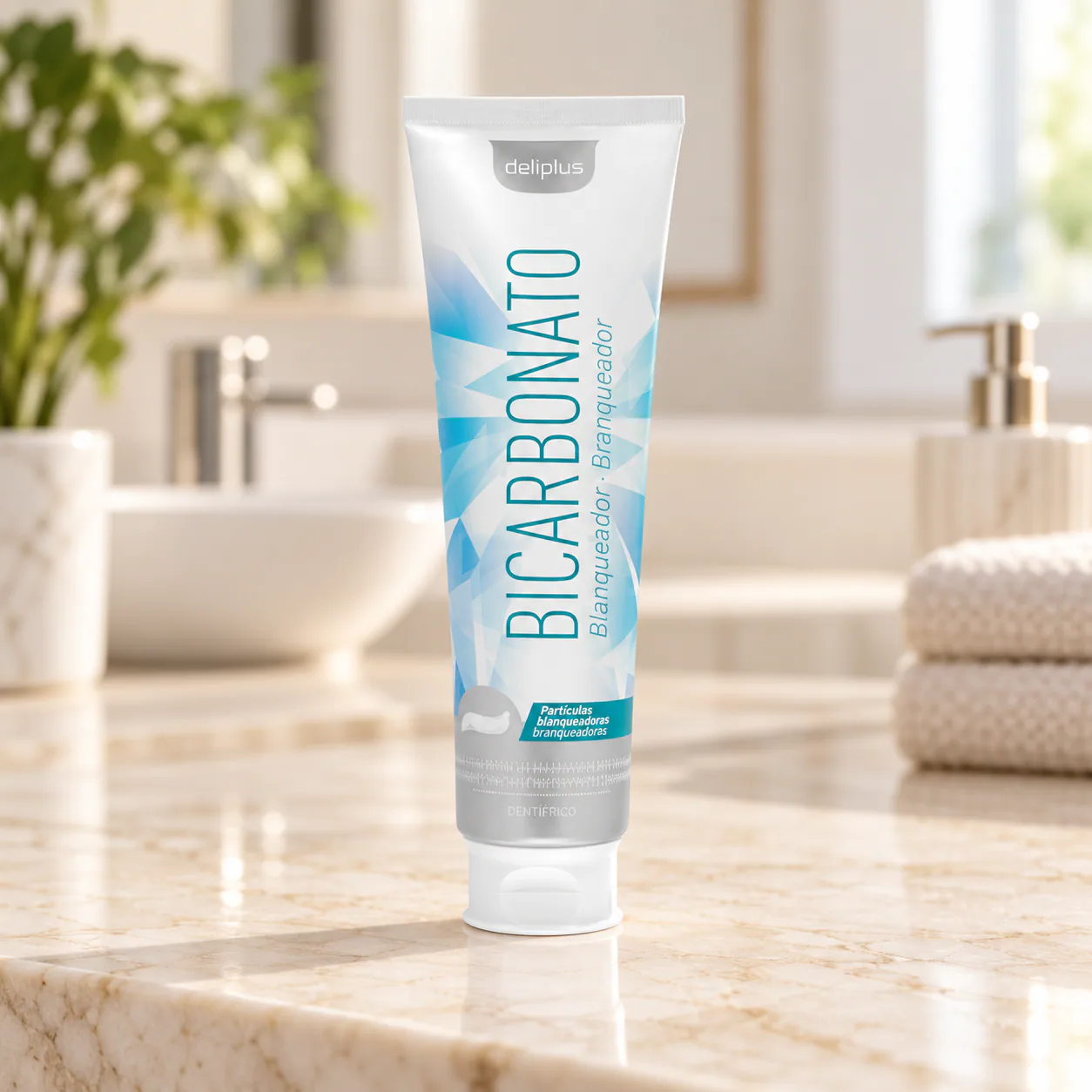 Dentifrice au bicarbonate blanchissant Deliplus