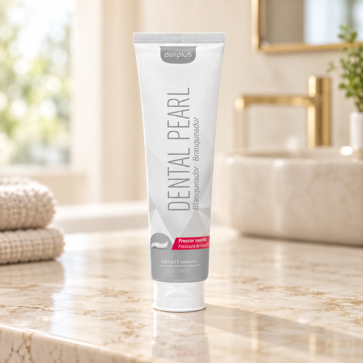 Dentifrice Dental Pearl blanchissant Deliplus