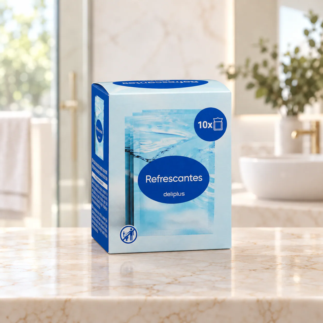 Lingettes rafraîchissantes monodoses Deliplus
