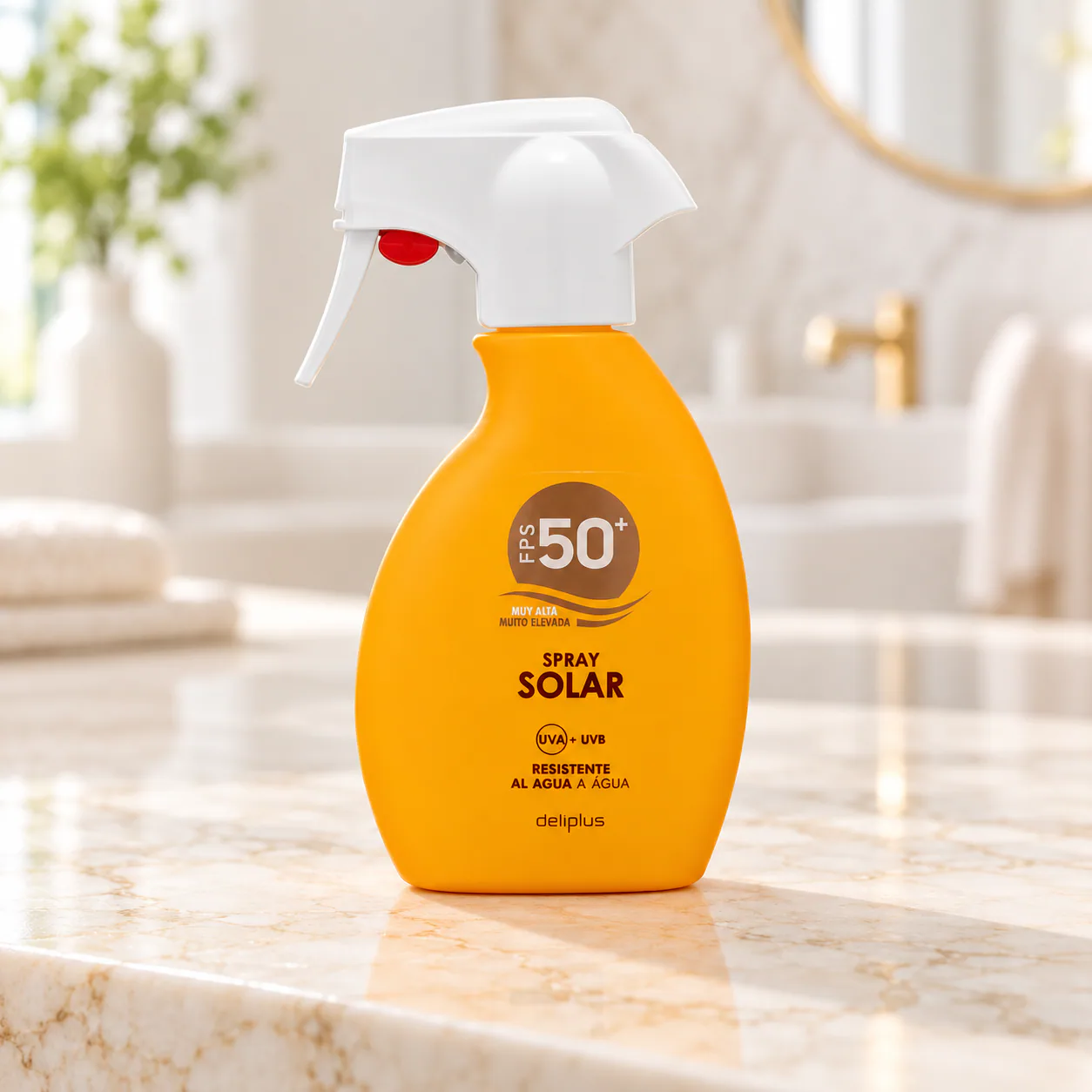 Spray de protection solaire Sun Med FPS 50+ résistant à l’eau Deliplus