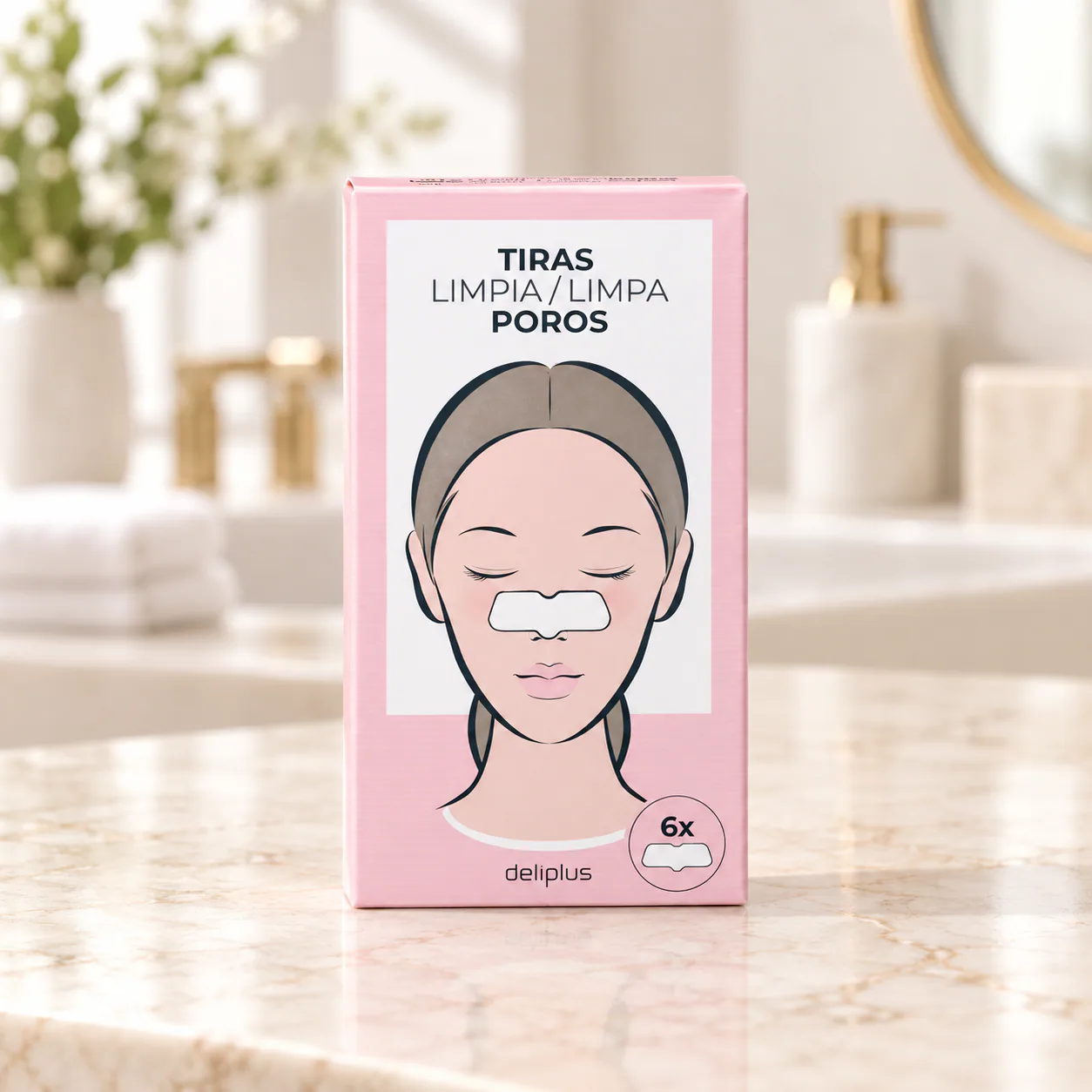 Bandes nettoyantes pour les pores du visage Deliplus