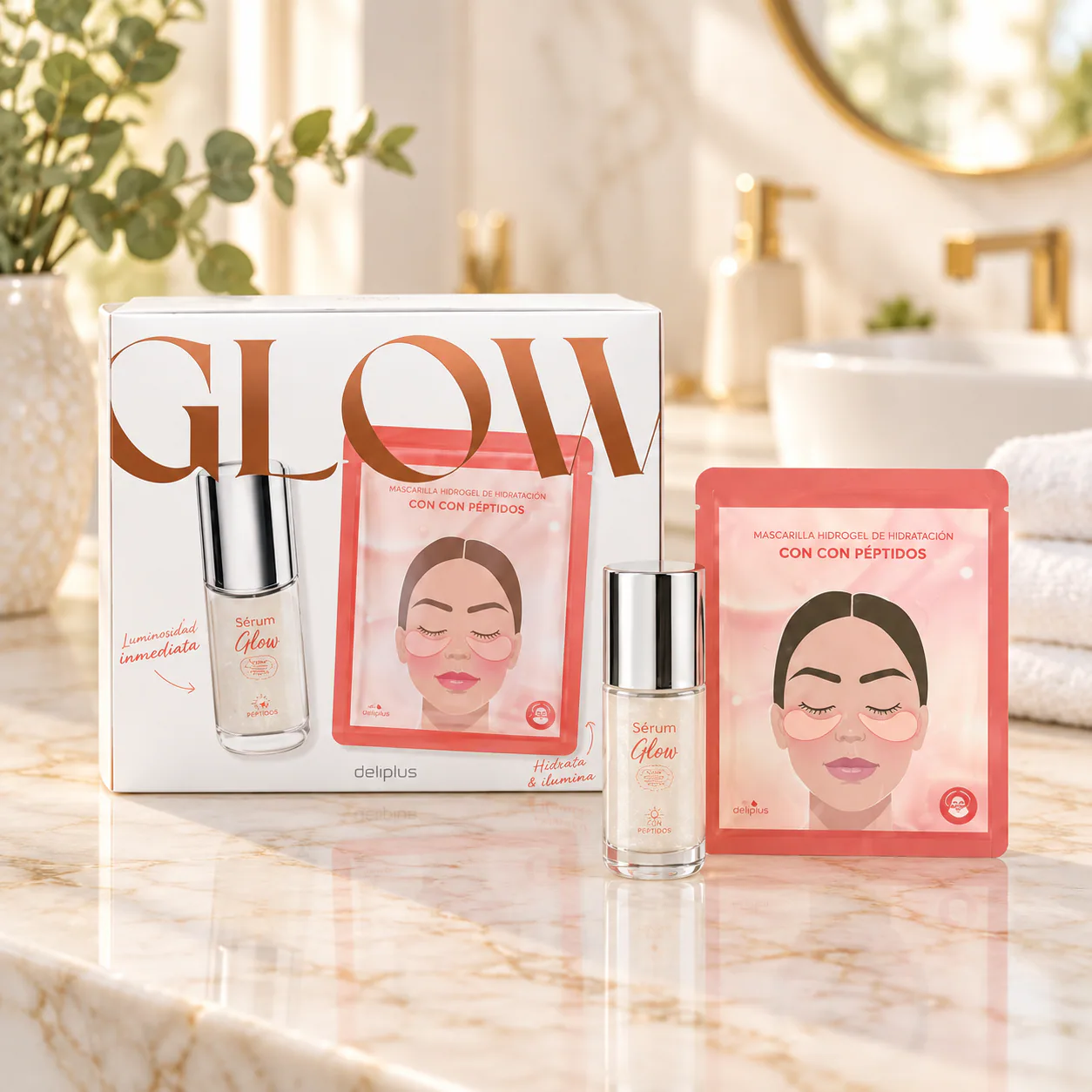 Coffret de soins visage Glow Deliplus