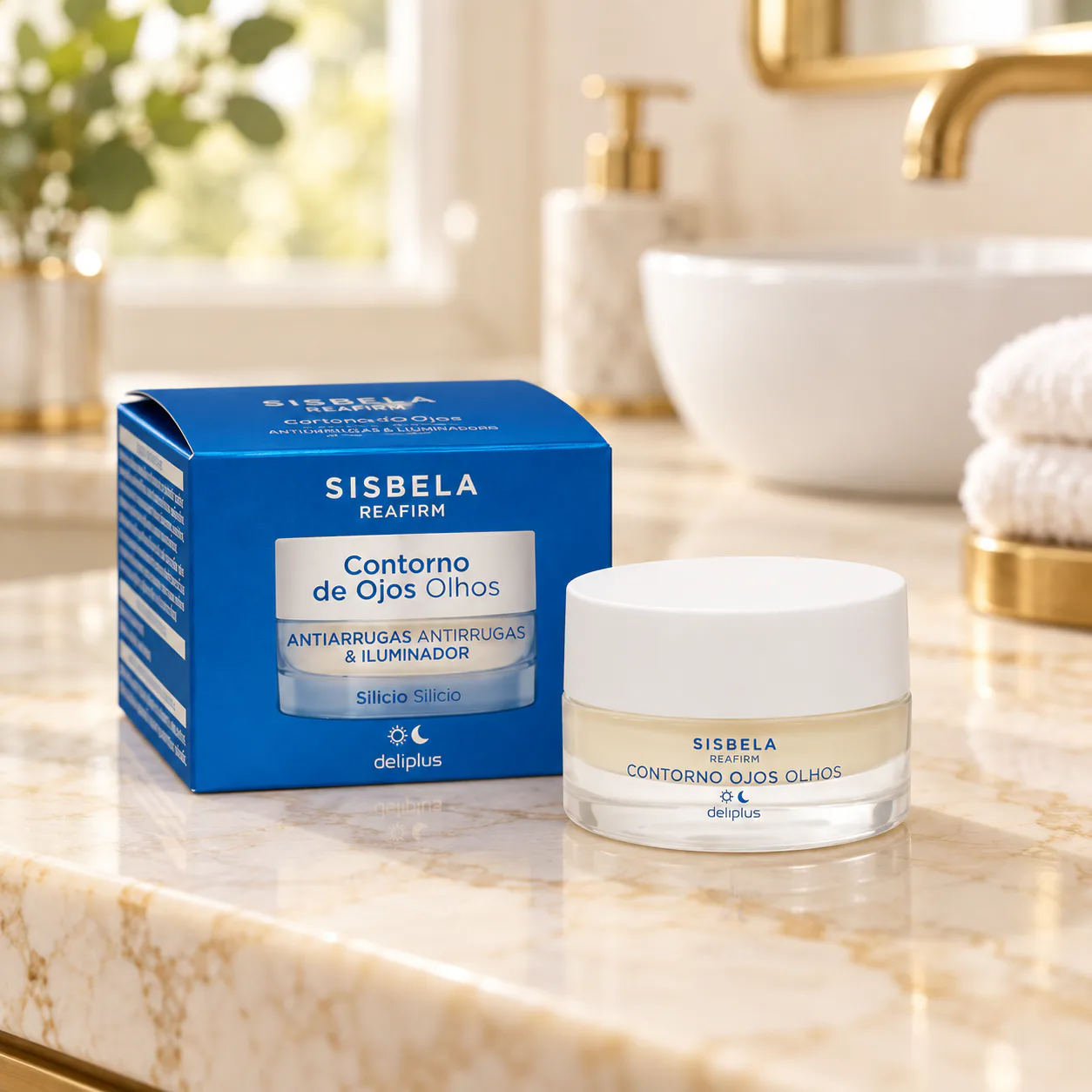 Contour des yeux anti-rides et illuminateur Sisbela Reafirm Deliplus