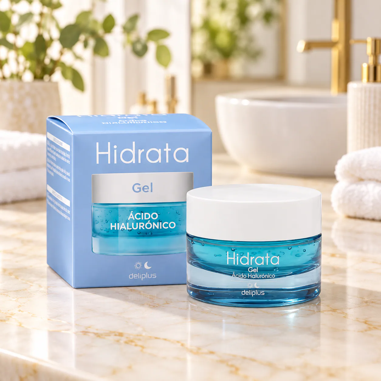 Gel visage à l’acide hyaluronique Hidrata Deliplus