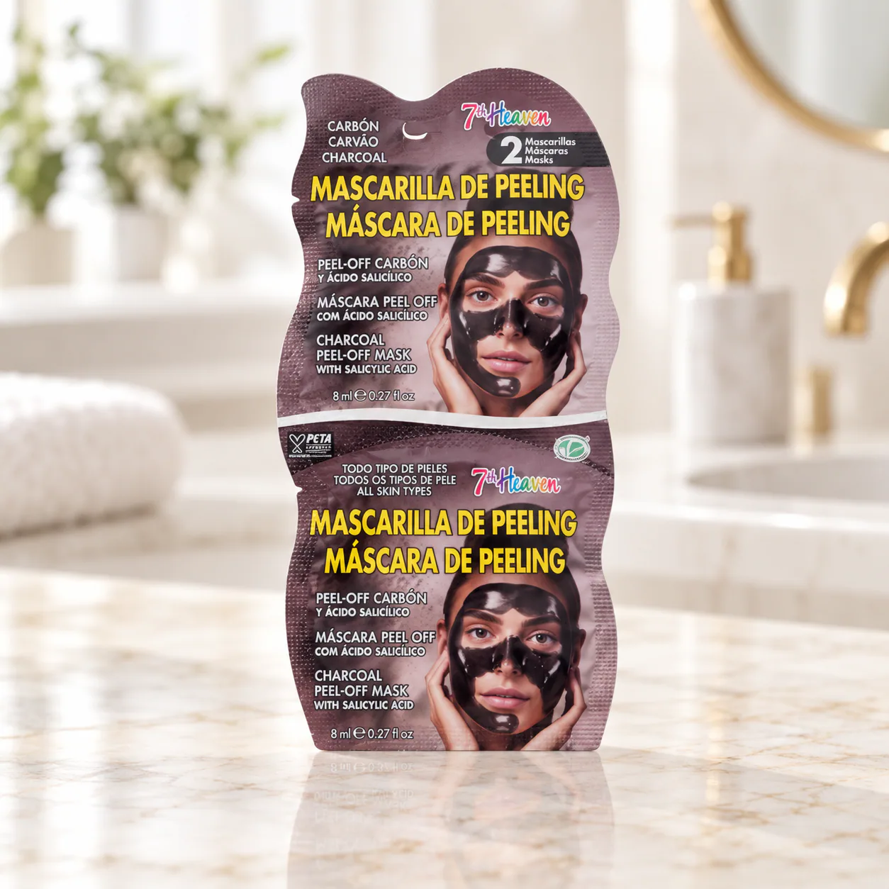 Masque peeling au charbon Montagne Jeunesse