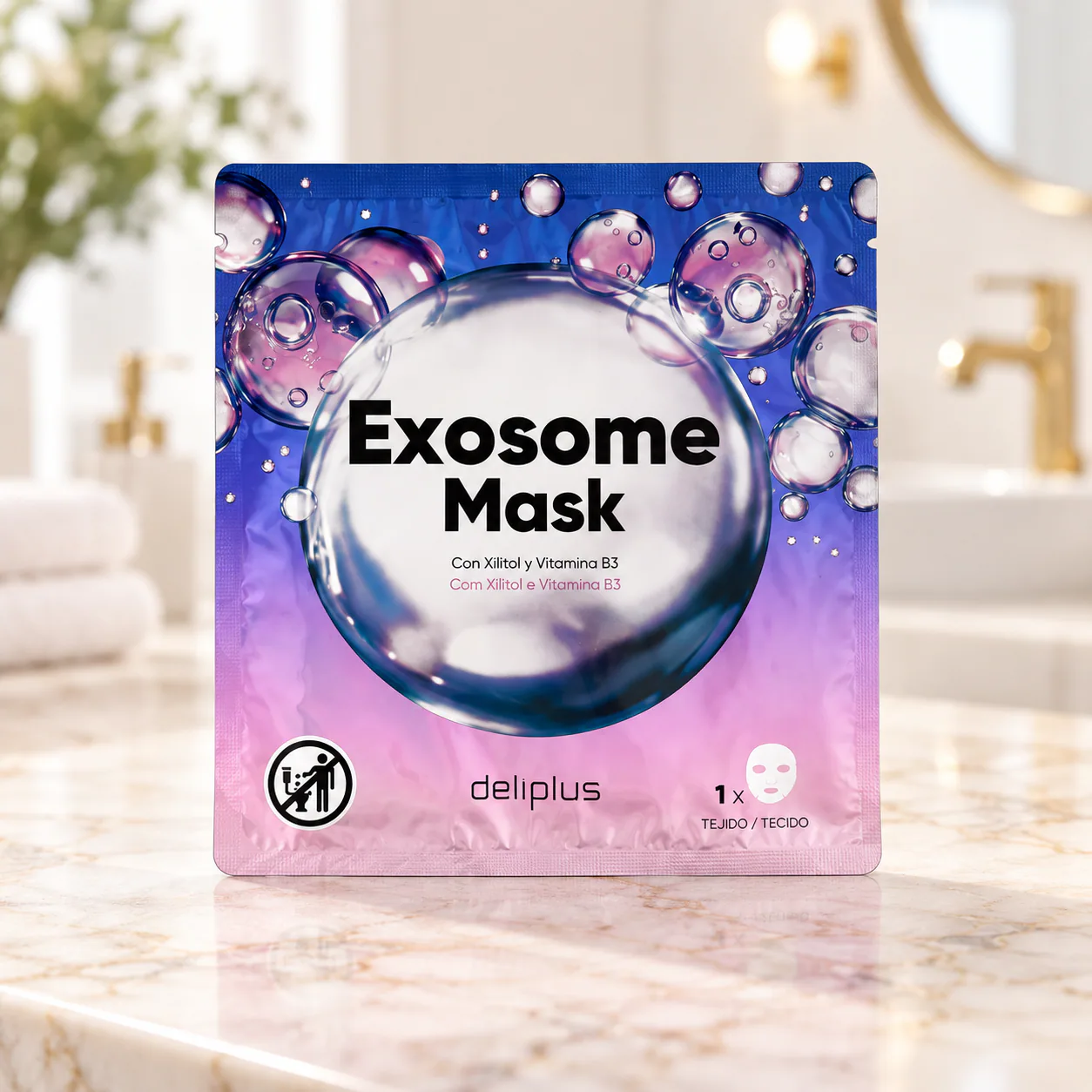 Masque visage Exosome Mask au xylitol et à la vitamine B3 Deliplus