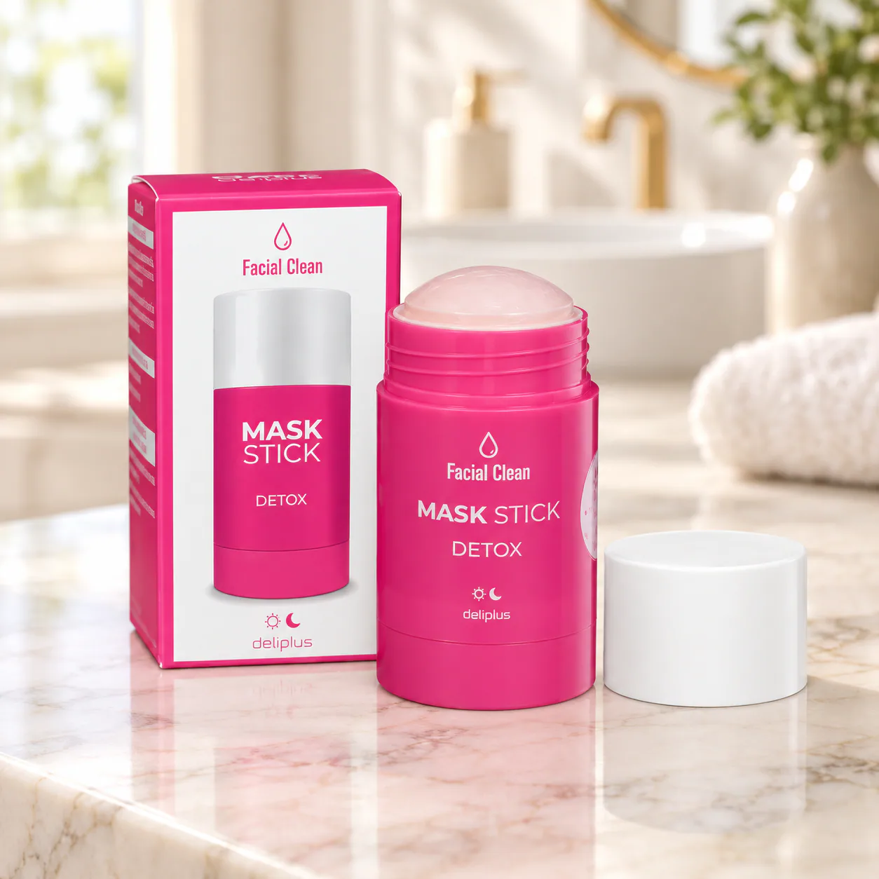 Masque visage en stick Detox & Éclat Facial Clean Deliplus